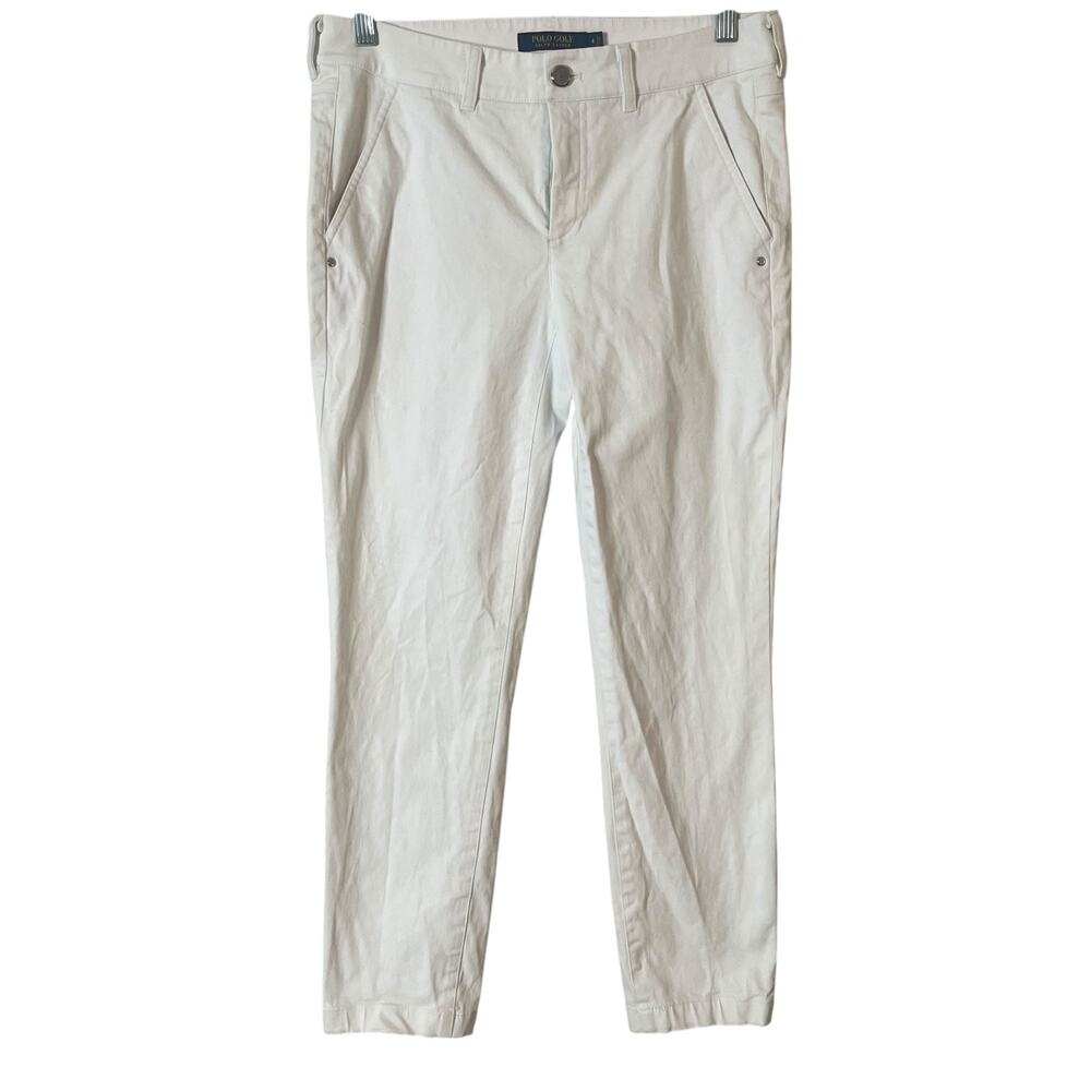 Polo Golf Ralph Lauren Women's White Size 4 Classic Straight Pants